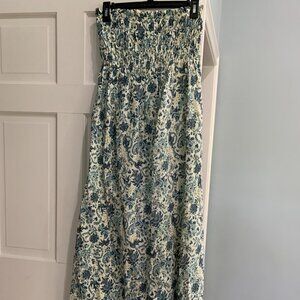 Faherty Margarita Dress -Blue Aviary size Small